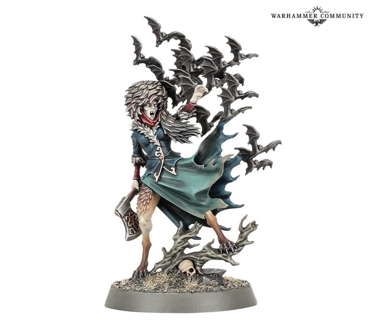 An image of the Warhammer Age of Sigmar Soulblight Gravelords model Ivya Volga